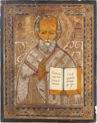 Auktion 142<br>IKONE MIT DEM HEILIGEN NIKOLAUS VON MYRA