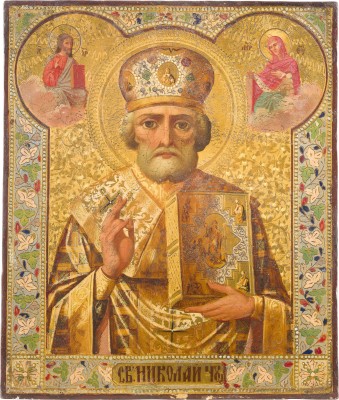 Auktion 142<br>IKONE MIT DEM HEILIGEN NIKOLAUS VON MYRA