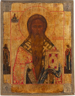 Auction 142<br>IKONE MIT DEM HEILIGEN CHARALAMPOS