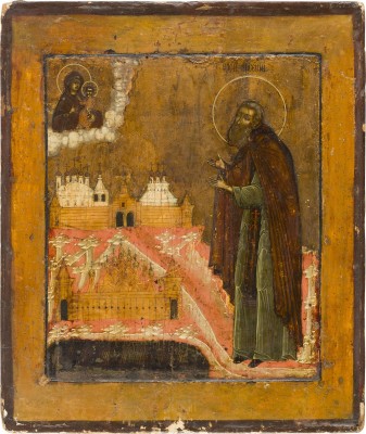 Picture IKONE MIT DEM HEILIGEN KLOSTERGRÜNDER ARSENIJ VON KONEWSK