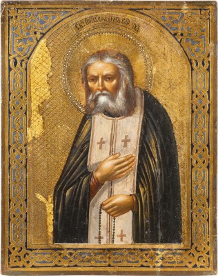 Picture KLEINE IKONE MIT DEM HEILIGEN SERAFIM VON SAROW