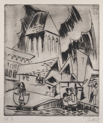 Auction 144<br>'ALTE STADT (MOTIV AUS SCHLAWE)' (1921)