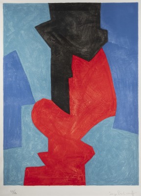 Bild 'COMPOSITION BLEUE, ROUGE ET NOIRE' (1969)