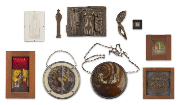 Auction 144<br>KONVOLUT VON KLEINBRONZEN, MINIATUR-ZEICHNUNG, -DRUCK (1970ER JAHRE)