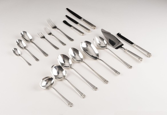Auktion 144<br>63-TEILIGES SPEISEBESTECK CHRISTOFLE 'ARIA' FÜR 6 PERSONEN