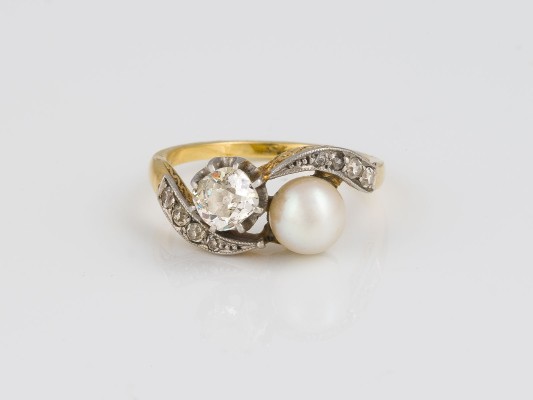 Picture PERL DIAMANT RING