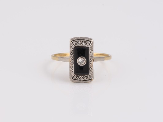 Picture ONYX DIAMANT RING
