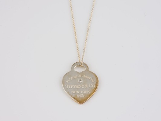 Picture DIAMANT ANHÄNGER MIT KETTE 'TIFFANY & CO'