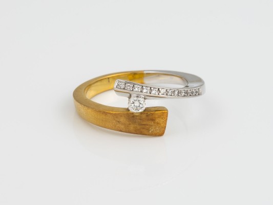 Picture BICOLOR BRILLANT RING