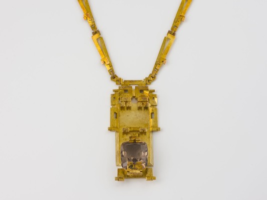 Auktion <br>BEDEUTENDES RAUCHTOPAS COLLIER VON THEODOR WENDE AUS DER SAMMLUNG FRITZ NIESCHER