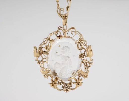 Auktion <br>BERGKRISTALL COLLIER VON THGEODOR WENDE AUS DER SAMMLUNG FRITZ NIESCHER
