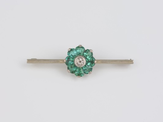 Bild TURMALIN DIAMANT BROSCHE