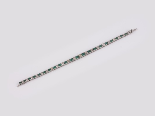 Bild ART DÉCO SMARAGD ARMBAND
