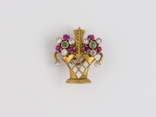 Bild EDELSTEIN KNOPF-SCHMUCK