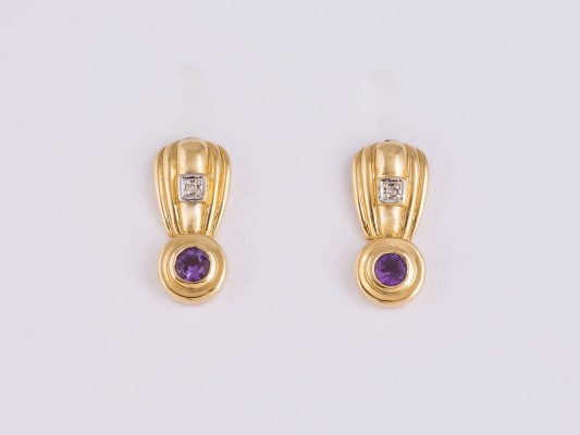 Picture AMETHYST OHRSTECKER