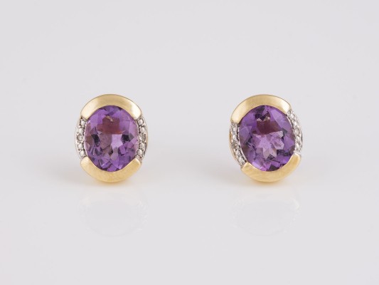 Picture AMETHYST OHRSTECKER