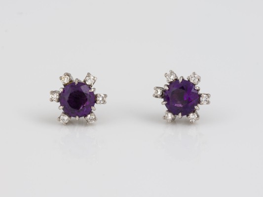Picture AMETHYST OHRSTECKER