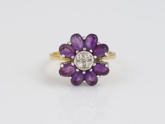 Picture AMETHYST DIAMANT RING