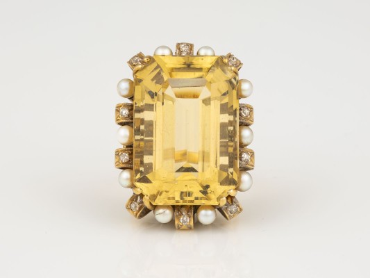 Auktion <br>CITRIN RING