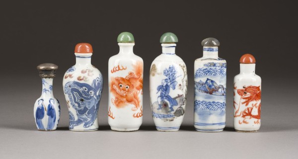 Auction 143<br>SECHS SNUFFBOTTLES AUS PORZELLAN