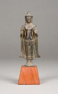 Picture EINE KHMER-BRONZEFIGUR DES BUDDHA