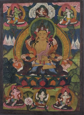 Auction 143<br>EIN THANGKA EINES BODHISATTVA