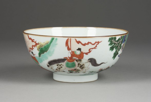 Bild EINE WUCAI SCHALE MIT FIGURENDARSTELLUNG