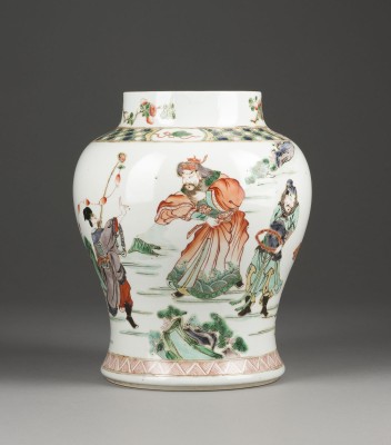 Auction 143<br>EIN WUCAI TOPF MIT DARSTELLUNG VON SU WU