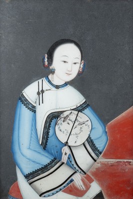 Bild EINE CHINESISCHE HINTERGLASMALEREI