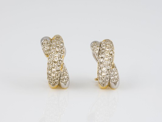 Auktion 146<br>PAAR DIAMANT OHRRINGE