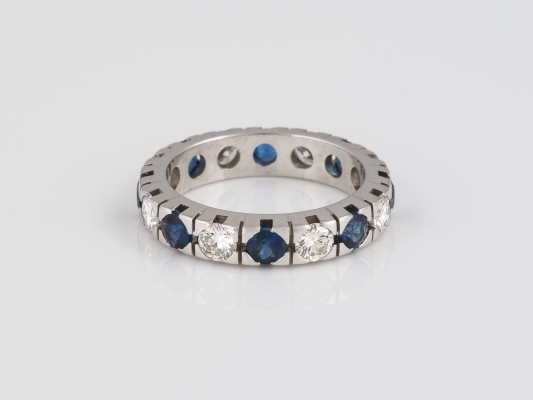 Auktion 146<br>SAPHIR UND BRILLANT MEMOIRE RING