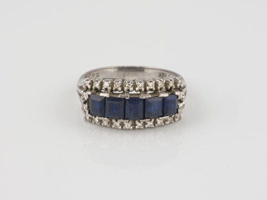 Auktion 146<br>SAPHIR BRILLANT RING