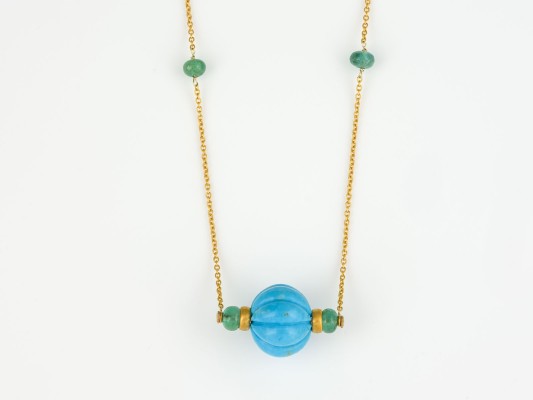 Auction 146<br>TÜRKIS-SMARAGD COLLIER