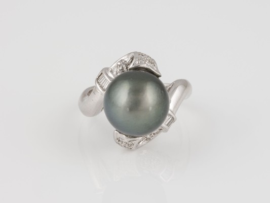 Picture PERLEN-DIAMANT RING