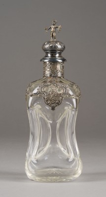 Picture GLUCKERFLASCHE MIT SILBERMONTIERUNG