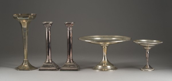 Auction 146<br>FÜNF-TEILIGES KONVOLUT VON SILBEROBJEKTEN