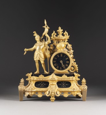 Auktion 146<br>NAPOLEON III FIGURENPENDULE MIT RITTER
