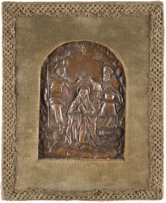 Auktion 146<br>RELIEF MIT 'KRÖNUNG DER GOTTESMUTTER'
