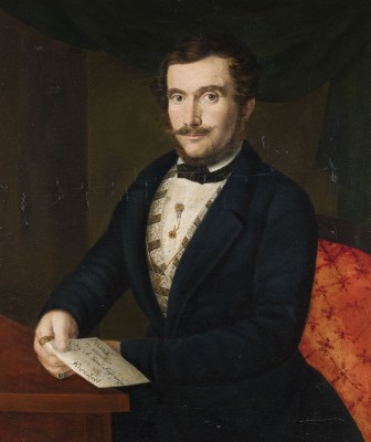 Auction 146<br>Zwei Gemalde: 'Zoe Anastasi Schaffrani, gemalt im 29. Jahr ihres Alters; A. Johan Safranu, gemalt im 40. Jahr seines Alters in Kronstadt, 1846'
