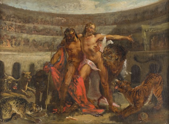 Auction 146<br>DER TOD DER GLADIATOREN IN DER ARENA EINES ANTIKEN AMPHITHEATERS