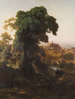 Auction 146<br>WEITE LANDSCHAFT MIT RASTENDEN HIRTEN UNTER EINEM BAUM