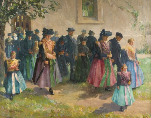 Auction 146<br>KIRCHGANG IN ZIEBINGEN. 1927
