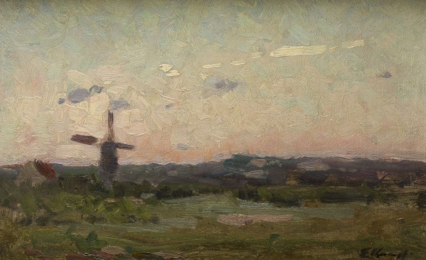 Auktion 146<br>LANDSCHAFT MIT WINDMÜHLEN