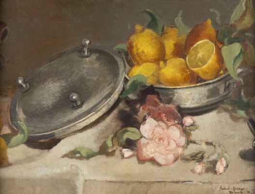 Auktion 146<br>STILLLEBEN MIT ROSEN UND ZITRONEN. 1921