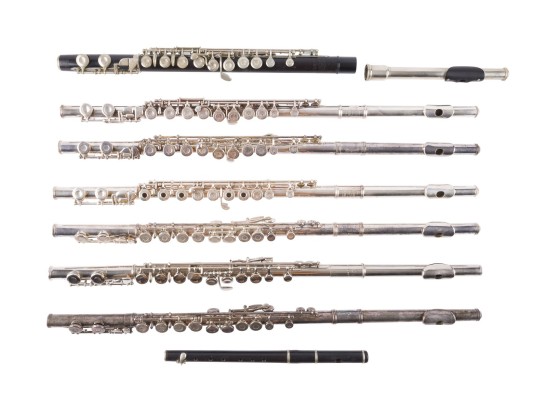 Picture KONVOLUT VON SIEBEN QUERFLÖTEN UND IRISH FLUTE