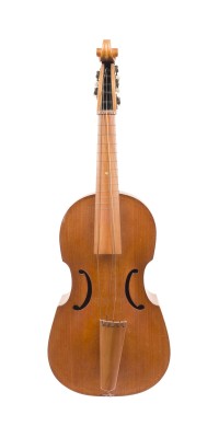 Auction 146<br>VIOLA DA GAMBA / TENOR BASS GAMBE 'GEORG KELISCHEK WERKSTÄTTEN' UND ZWEI BÖGEN