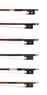 Auktion 146<br>KONVOLUT VON SECHS VIOLINBÖGEN (DREI 4/4, ZWEI 3/4 UND 1/2)