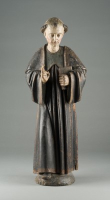 Auktion 146<br>STEHENDE HEILIGENFIGUR MIT BUCH (ANTONIUS ODER FRANZISKUS)