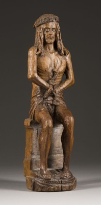 Auction 146<br>SITZENDER CHRISTUS ALS SCHMERZENSMANN
