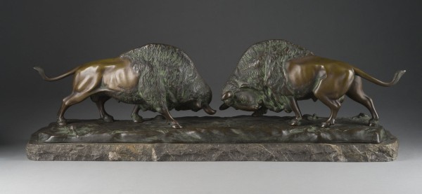 Auction 146<br>ZWEI KÄMPFENDE BISONS